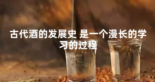 古代酒的发展史 是一个漫长的学习的过程